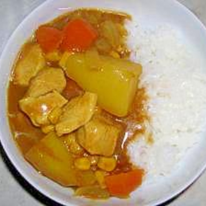 炭酸水で作ったカレー♪